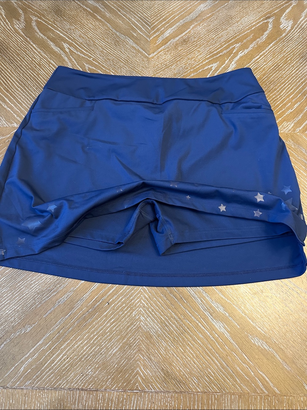 adidas Navy Blue Women's Athletic Skort with Star Accents